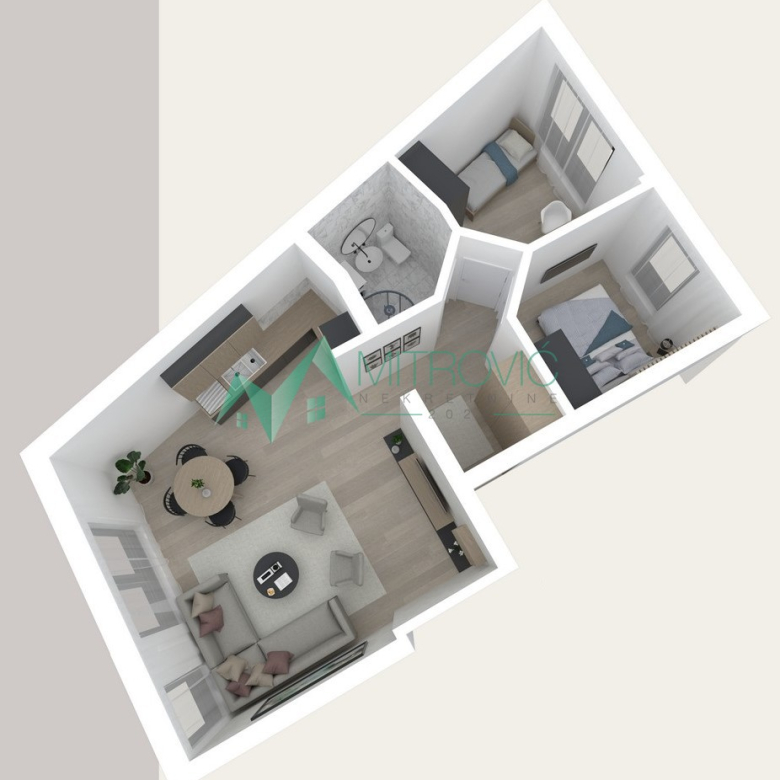 Stan Prodaja Novi Sad  57 m2