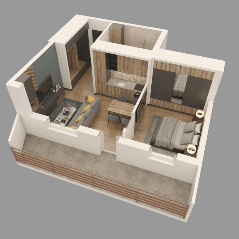 Stan Prodaja Novi Sad  45 m2
