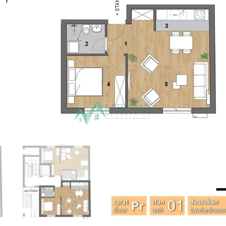 Stan Prodaja Novi Sad  40 m2