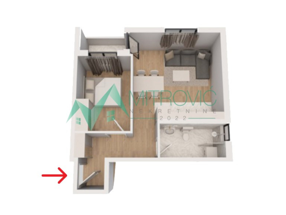 MODERNA NOVOGRADNJA – Mišeluk – 41m² sa povraćajem PDV-a!