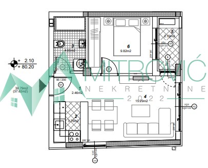 Stan Prodaja Novi Sad  38 m2