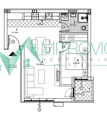 Stan Prodaja Novi Sad  38 m2