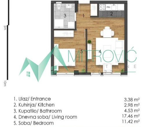 Stan Prodaja Novi Sad  39 m2