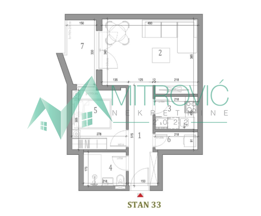 Stan Prodaja Novi Sad  45 m2