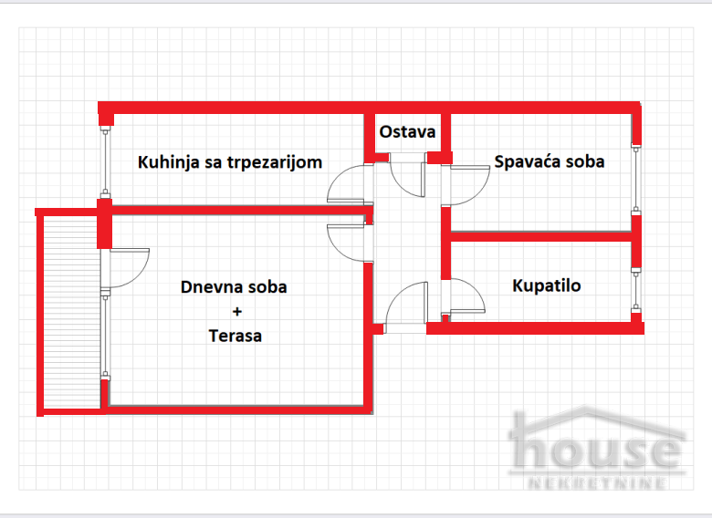 Stan Prodaja Novi Sad  48 m2