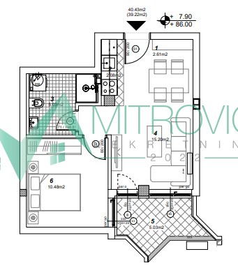 Stan Prodaja Novi Sad  39 m2