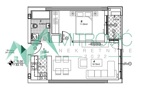 Stan Prodaja Novi Sad  41 m2