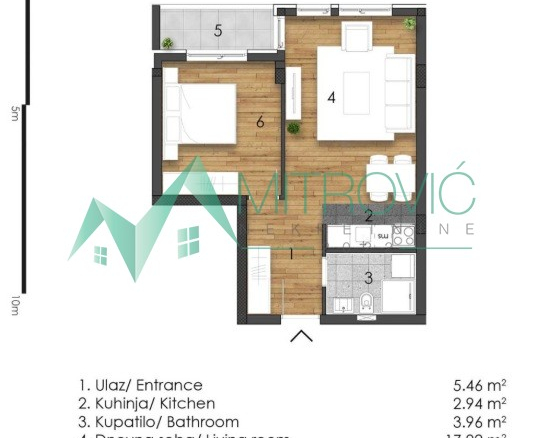 Stan Prodaja Novi Sad  43 m2
