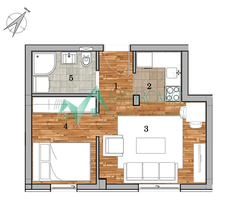 Jednoiposoban stan – Telep 32m2.