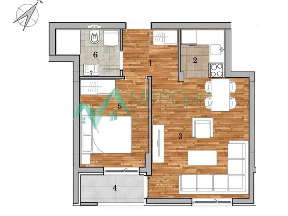Stan Prodaja Novi Sad  42 m2