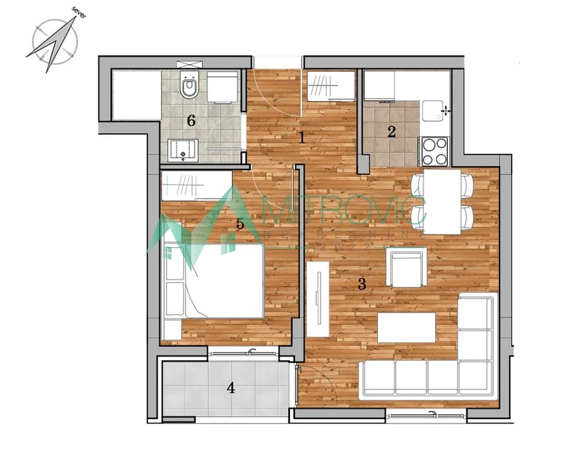 Stan Prodaja Novi Sad  42 m2