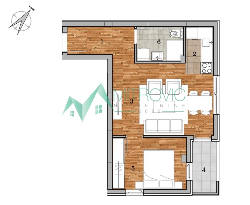 Stan Prodaja Novi Sad  46 m2