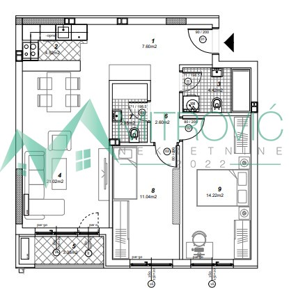 Stan Prodaja Novi Sad  70 m2