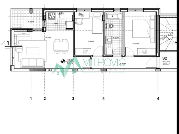 Stan Prodaja Novi Sad  60 m2