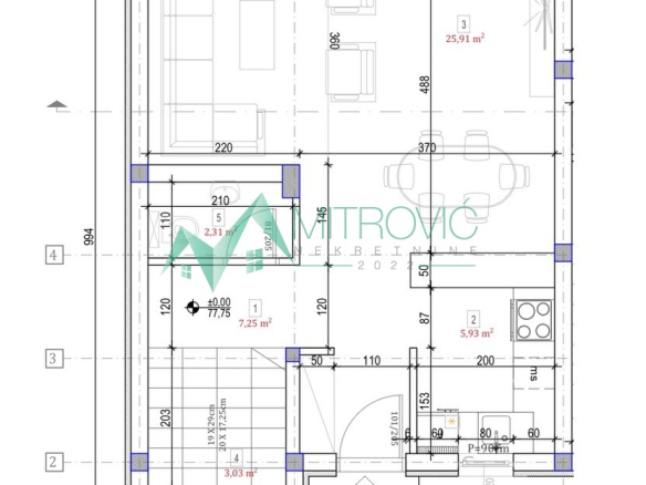 Platite kvadrat po ceni od oko 1.470 eur – 115 m2 + oko 30 m2 krovna terasa + mini dvorište + dva parkinga.