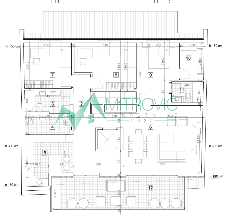 Novi Sad, Grbavica – Penthouse stan + garaža 60 m2 – Luksuzan vid stanovanja na lepoj i urbanoj lokaciji.