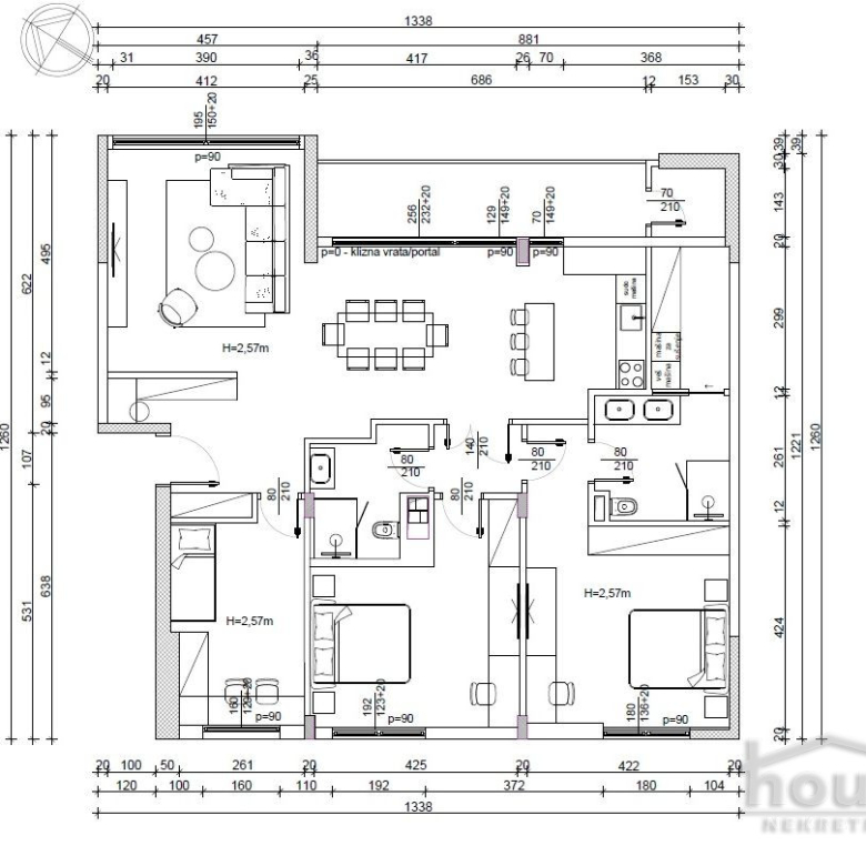 Stan Prodaja Novi Sad  130 m2
