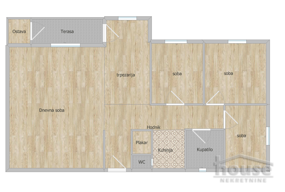 Stan Prodaja Novi Sad  72 m2