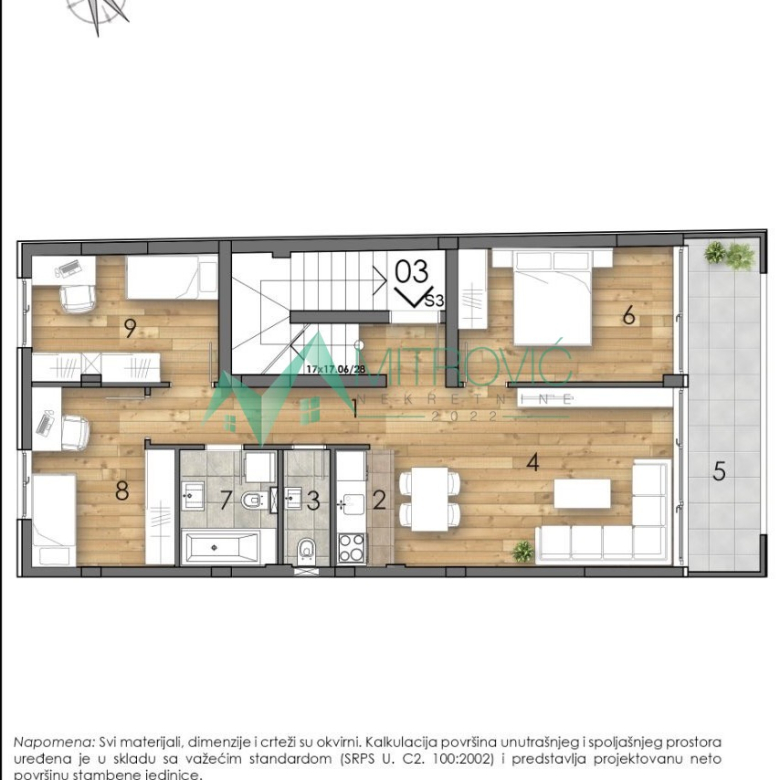 Stan Prodaja Novi Sad  105 m2