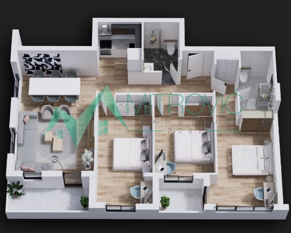 Stan Prodaja Novi Sad  95 m2