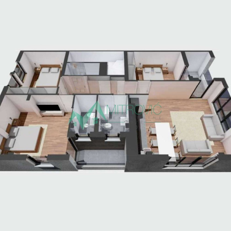 Četvorosoban stan 82m2 – Telep.