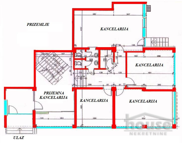 Lokal Izdavanje Novi Sad  369 m2