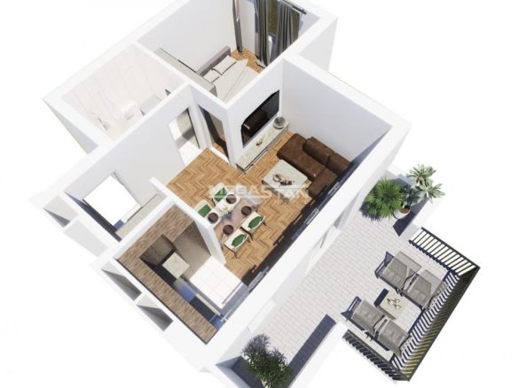 Dvosoban stan na prodaju, Veliki Mokri Lug, Beograd, 50m², 120.000 €