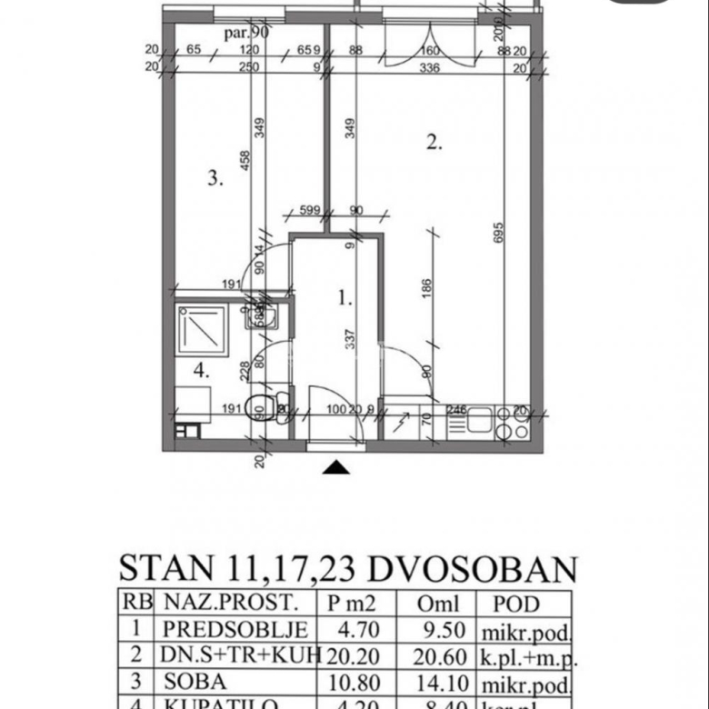 Stan Prodaja Pančevo  42 m2