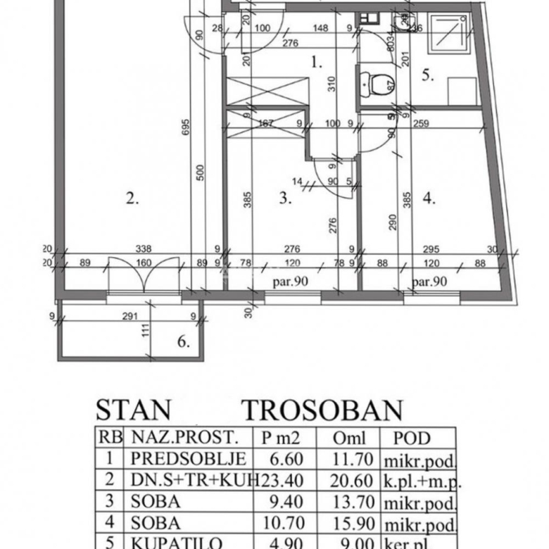 Stan Prodaja Pančevo  58 m2