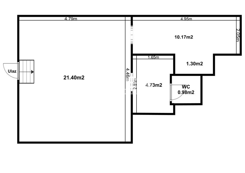 Lokal na prodaju, Kalemegdan, Beograd, 38m², 199.000 €