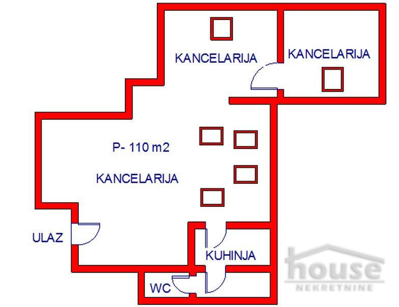 Lokal Izdavanje Novi Sad  110 m2