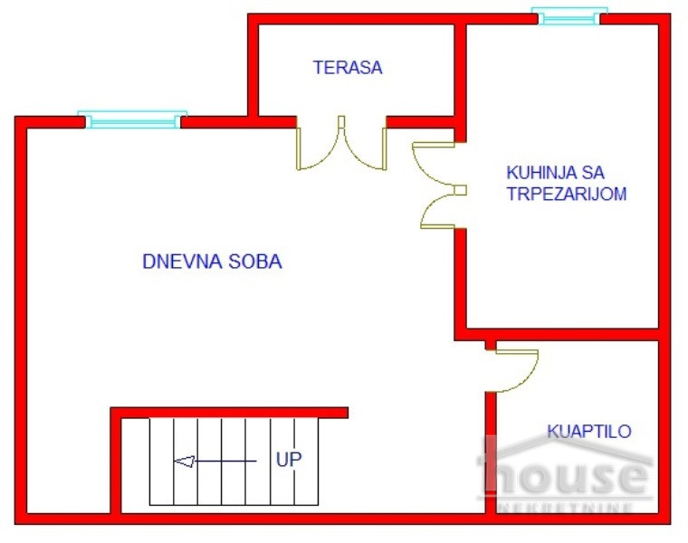 Kosovksa-donja-etaza Trosoban stan na prodaju, Centar, Novi Sad, 76m², 190.000 €