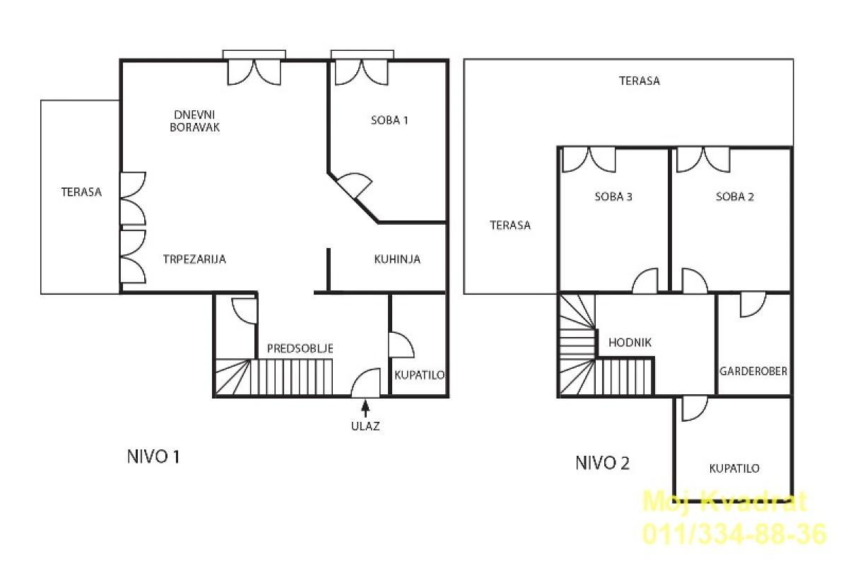 Četvorosoban stan na prodaju, Dedinje, Beograd, 142m², 1. sprat, 380.000 €