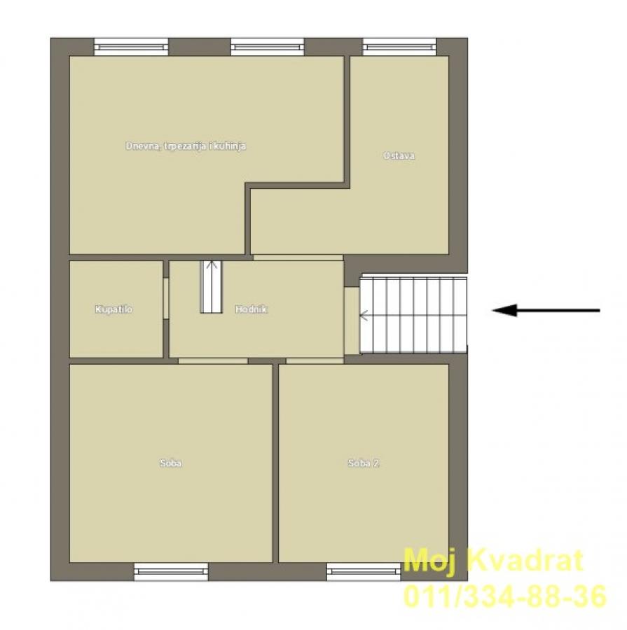 Trosoban stan na prodaju, Misa, Pančevo, 97m², 105.000 €