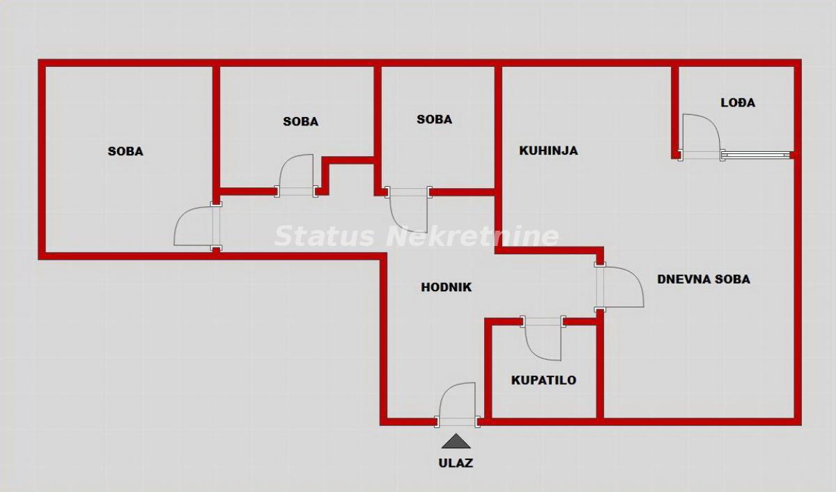 Troiposoban stan na prodaju, Novo Naselje, Novi Sad, 67m², 145.000 €