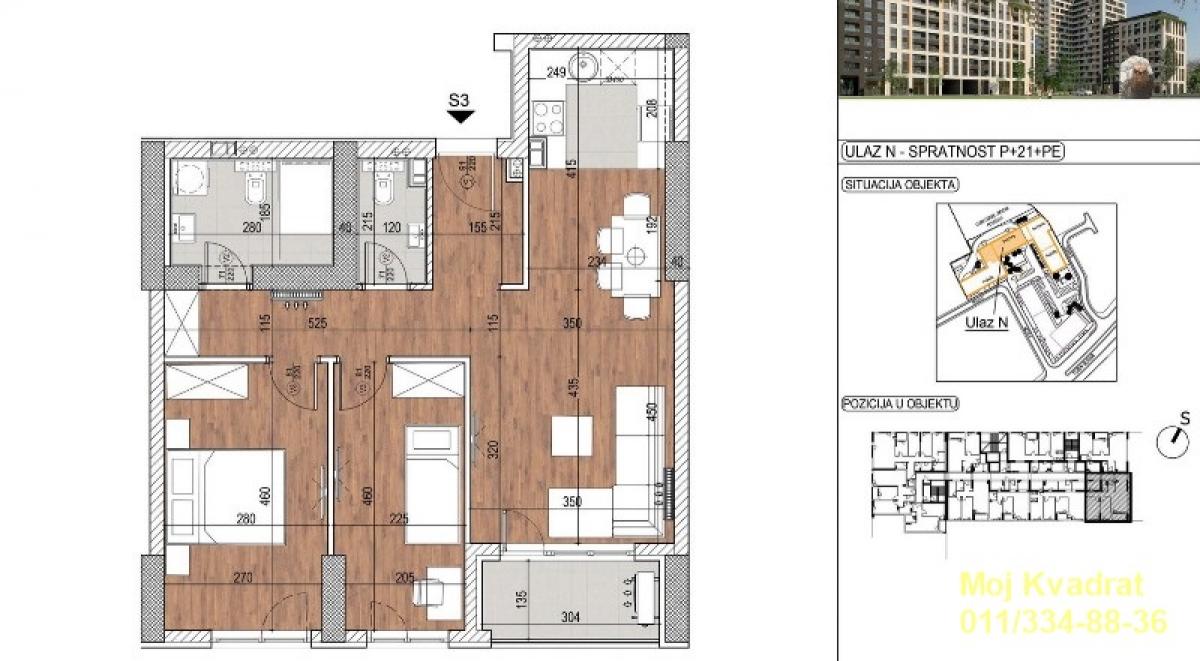 Stan Prodaja Beograd Blok 60 67 m2