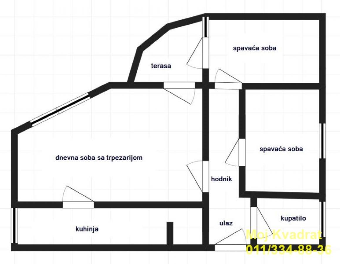Stan Prodaja Beograd Sava Kovačević 87 m2