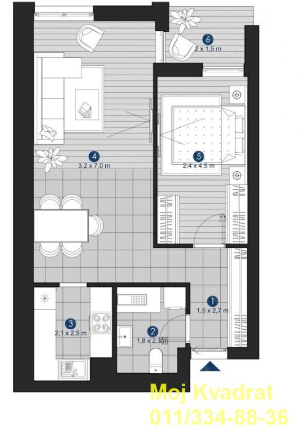 Stan Prodaja Beograd Stan Prodaja Beograd Autokomanda 53 m2