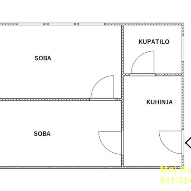 Stan Prodaja Beograd Slavija 42 m2