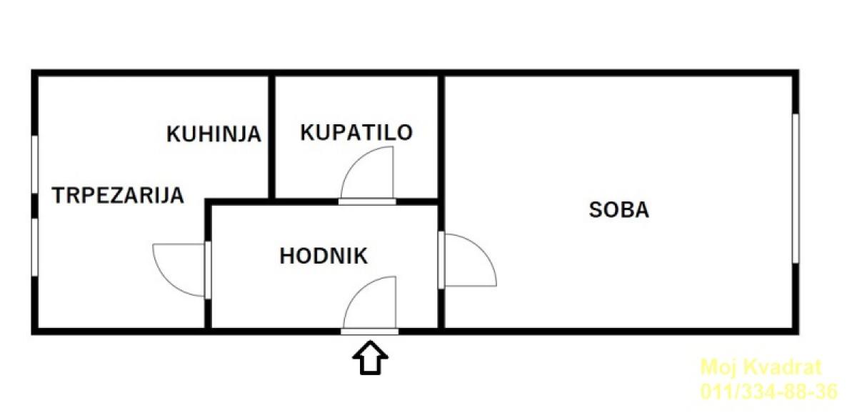 Stan Prodaja Beograd Vračar Centar 42 m2