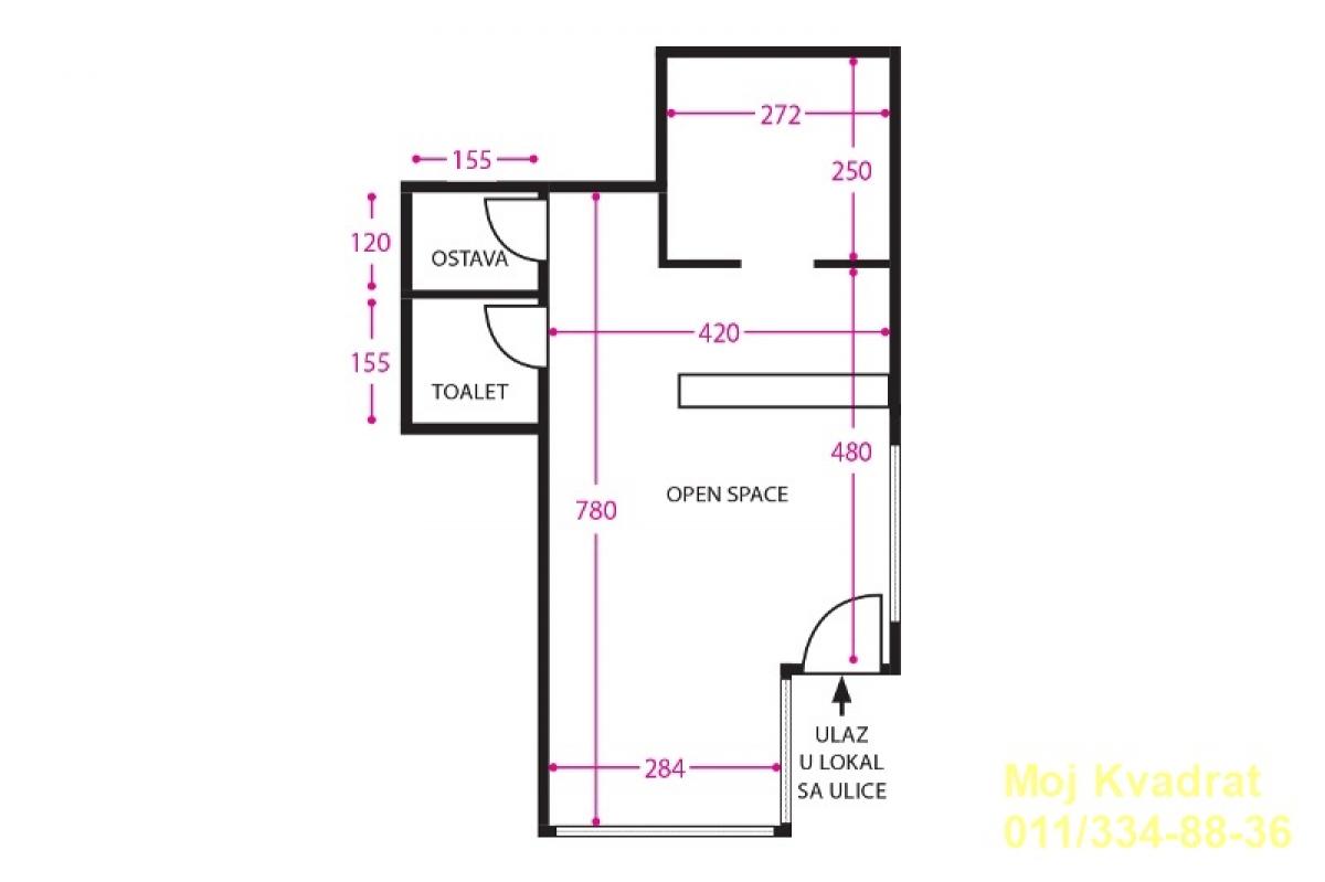 Lokal Izdavanje Beograd Lokal Izdavanje Beograd Slavija 40 m2