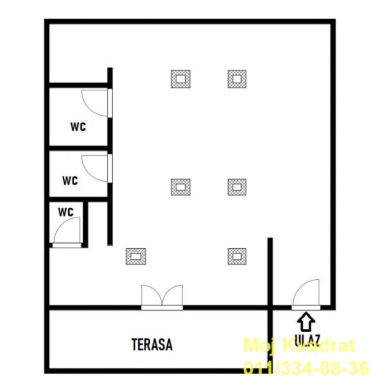 Lokal Izdavanje Beograd Labudovo Brdo 232 m2