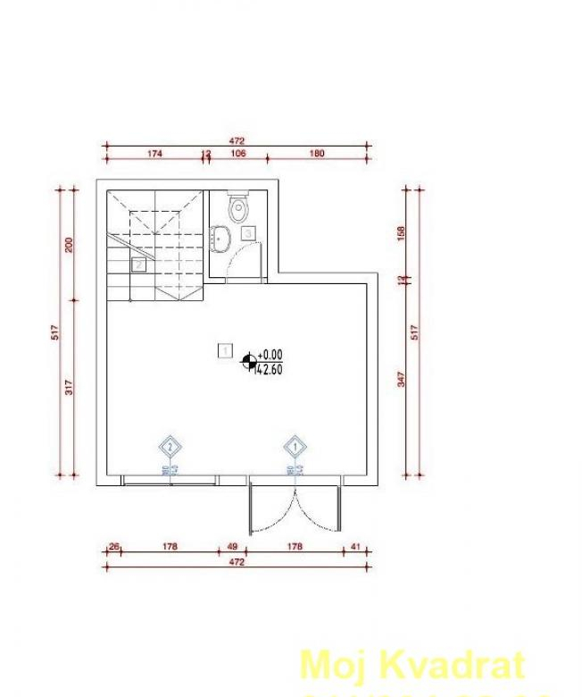 Lokal Prodaja Beograd Crveni Krst 47 m2