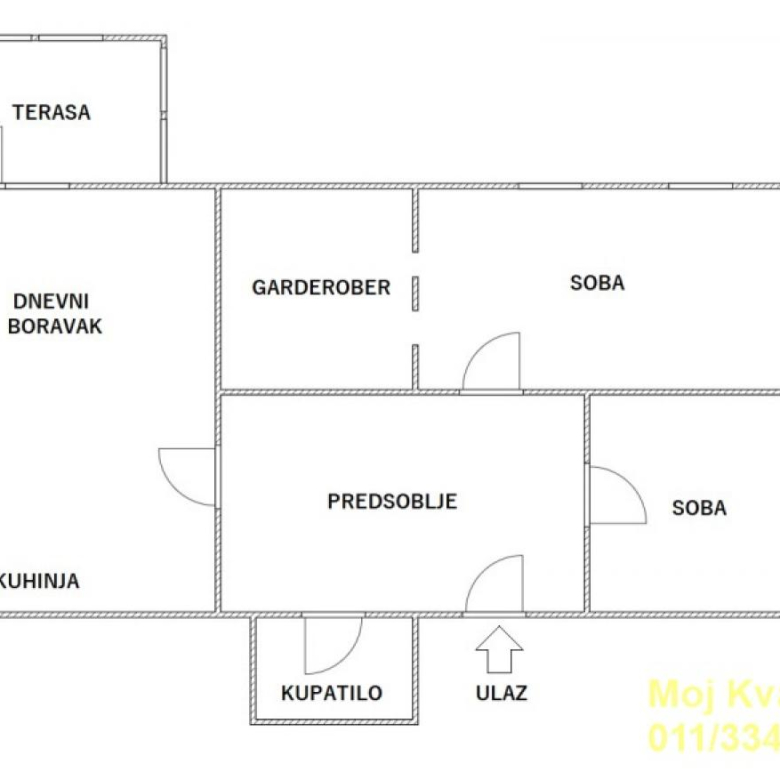Stan Prodaja Beograd Zvezdarska Šuma 60 m2