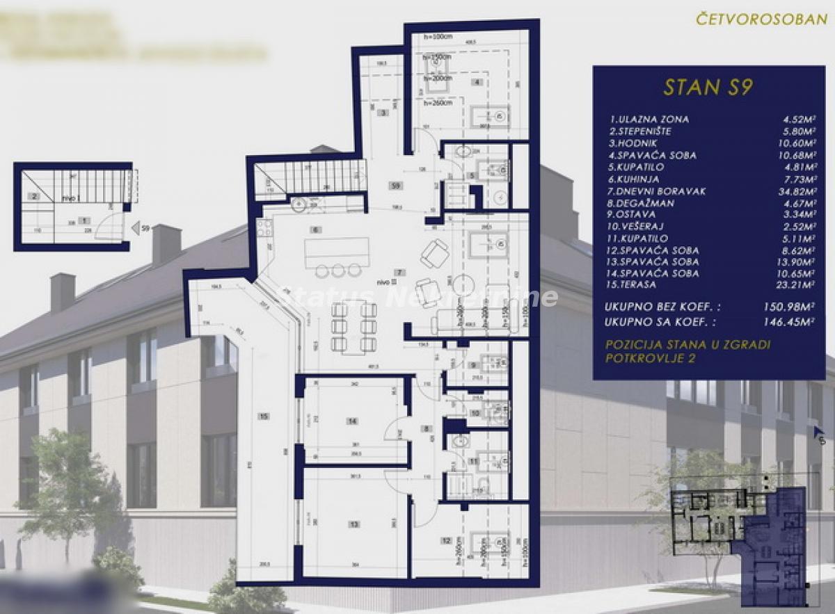 Stan Prodaja Novi Sad Stan Prodaja Novi Sad 146 m2