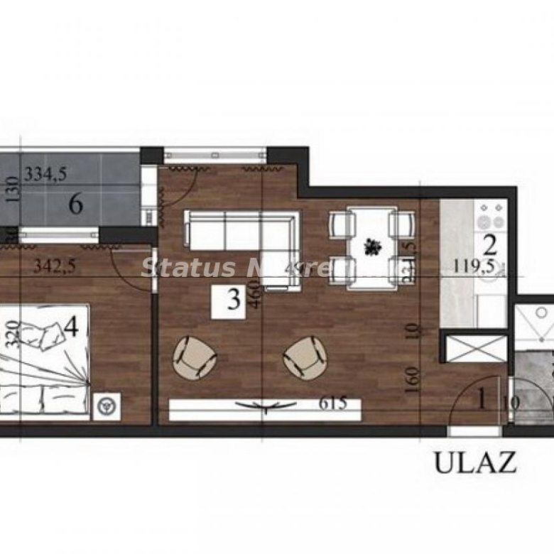 Stan Prodaja Novi Sad  44 m2