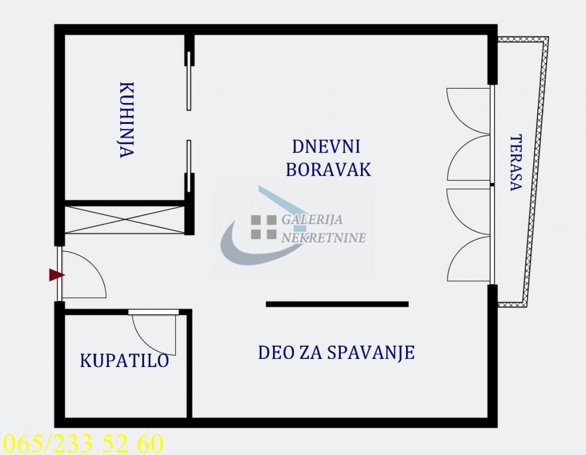 Stan Prodaja Beograd Hram Svetog Save 37 m2