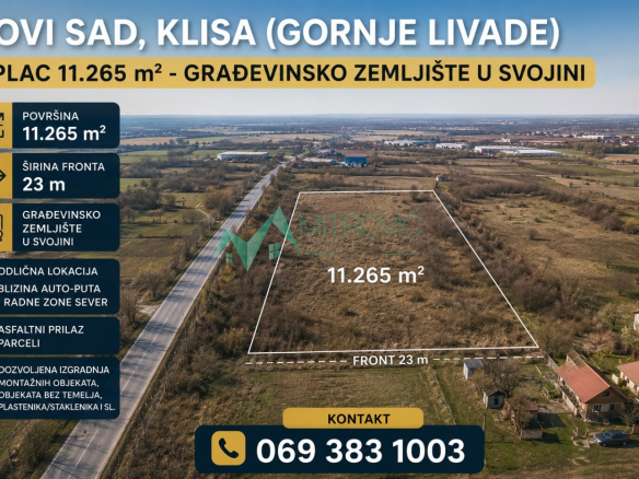 Plac Prodaja Novi Sad  11265 m2