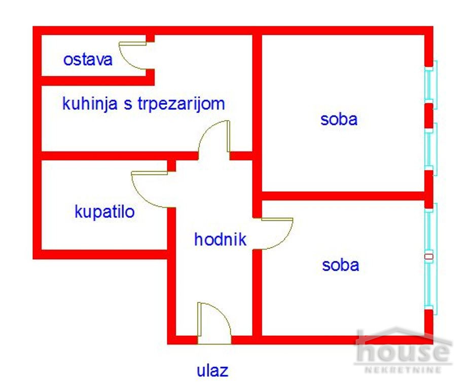 stanovi-2-5-re-centar-1061938-5nsr0 Dvoiposoban stan na prodaju, Centar, Novi Sad, 61m², 3. sprat, 200.000 €