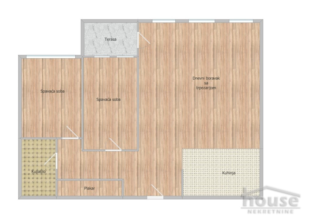 Trosoban stan na prodaju, Centar, Novi Sad, 68m², 224.400 €
